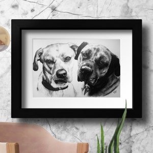 Hand drawn | Pencil Pet Portrait | Pencil Drawing | Custom Portrait | Dog & Cat Pencil Portrait