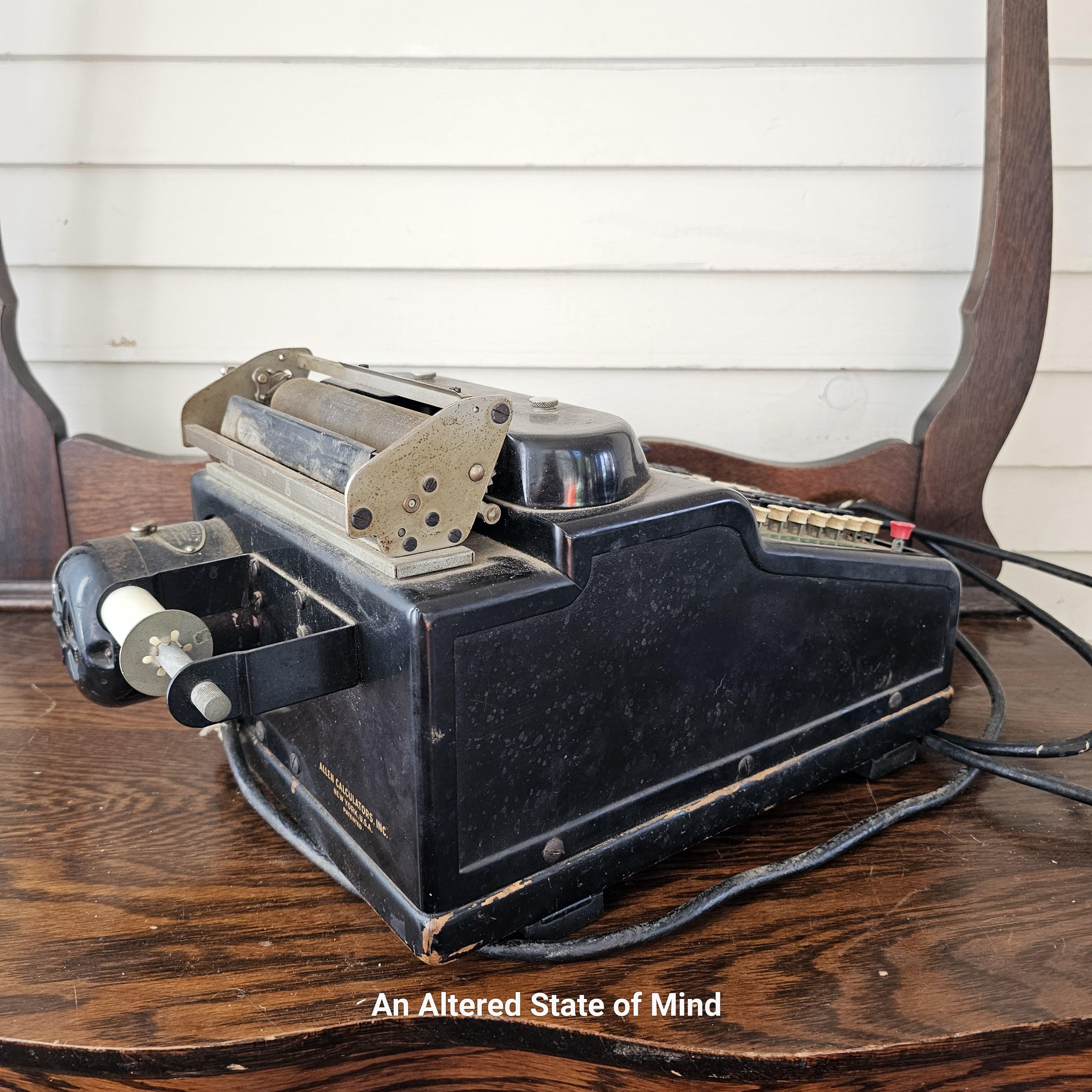 Vintage R.C. Allen Electric Figuring Machine: Industrial Decor, AS