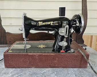 Antique Singer Sphinx Sewing Machine #27, circa 1929 w/ new