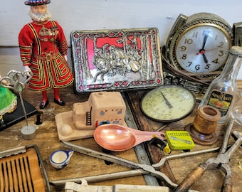 Vintage Junk Drawer Lot Mystery Box Vintage Items Assemblage Vintage Junk Drawer Lot Mystery Box Vintage Items Assemblage
