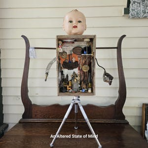 OOAK Junk Art Doll Sculpture: The Misplaced Emporium