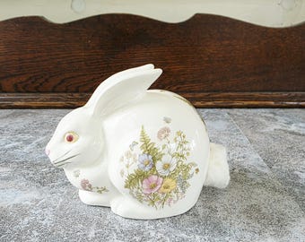 Vintage ceramic rabbit cotton ball dispenser: Fern Takahashi, San Francisco