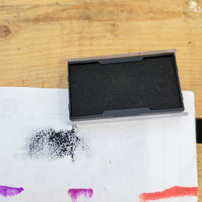 Vintage Trodat Typo Printy Stamp W/ink Pads Kit Self Inking Etsy