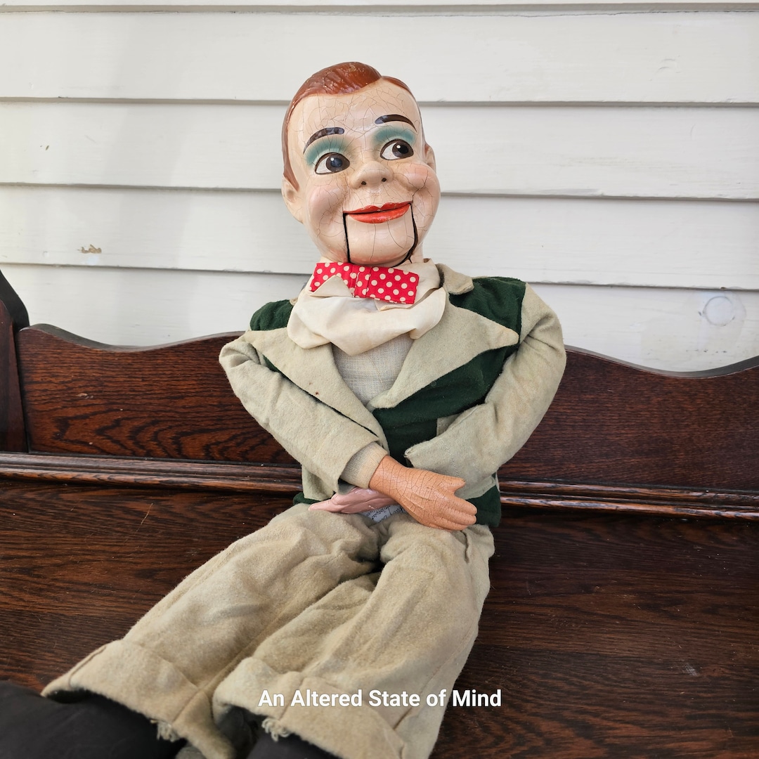 24 Vintage Jerry Mahoney Ventriloquist Puppet Doll Composition Paul