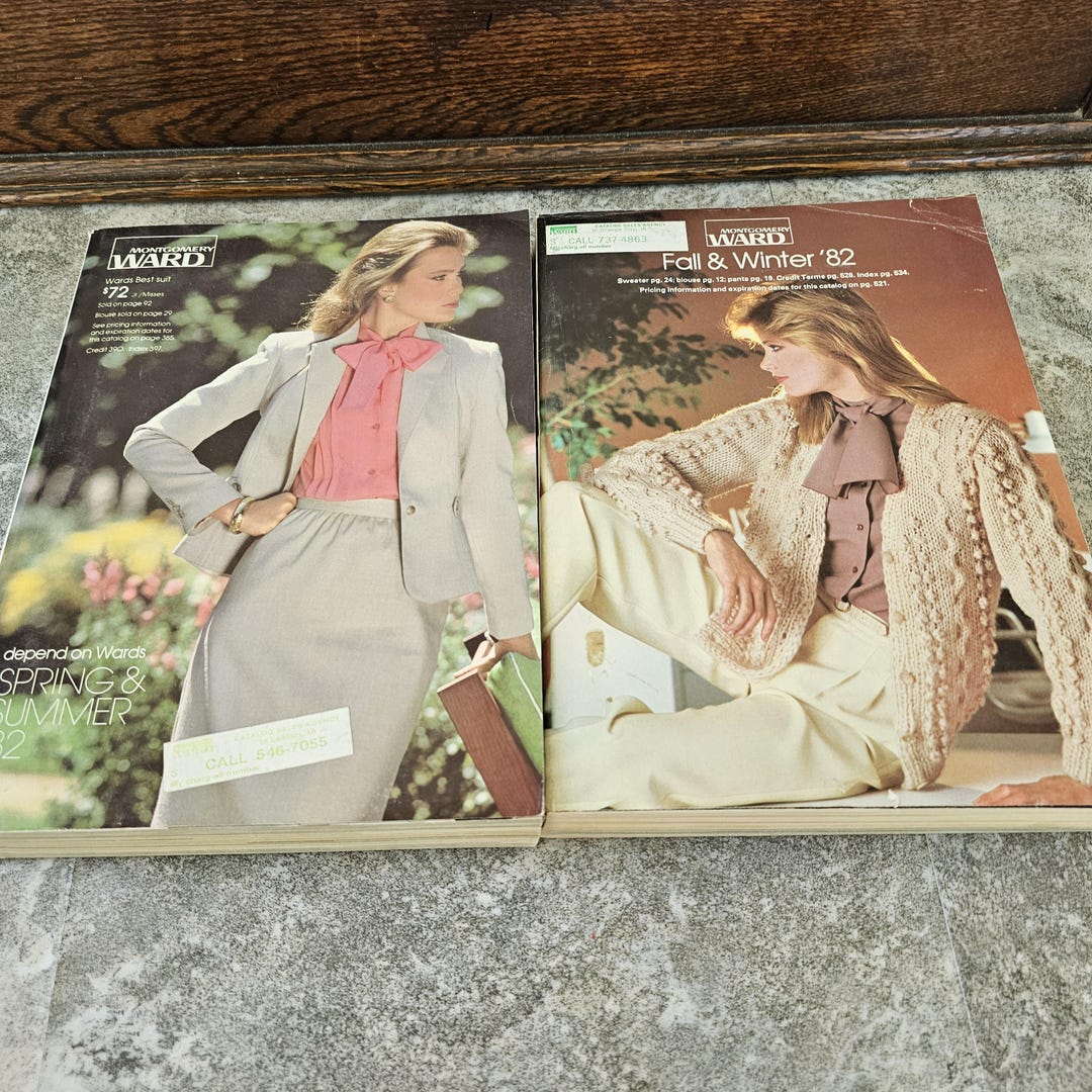 Choice, Vintage Montgomery Ward Catalog, 1982 Large Fashion Magazine