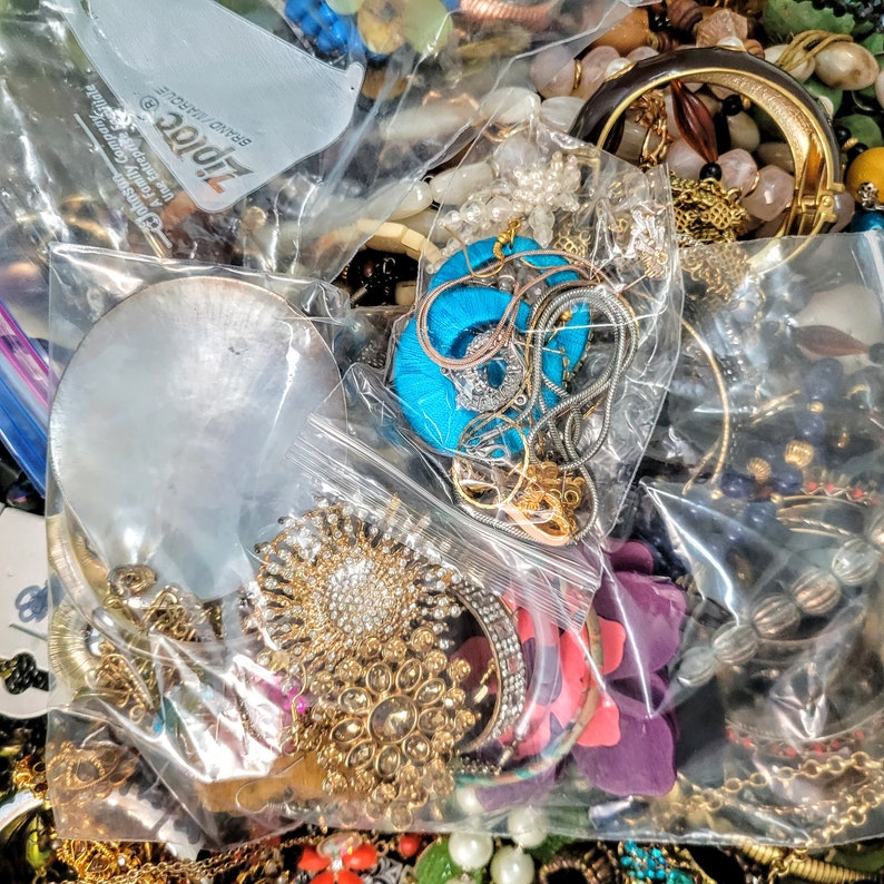 2 or 4 Pounds Nice All Wearable Jewelry Mystery Lot Wearing Etsy