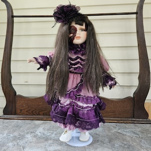 Creepy Horror Art Doll: Ooak Haunted House Prop, Cut Face