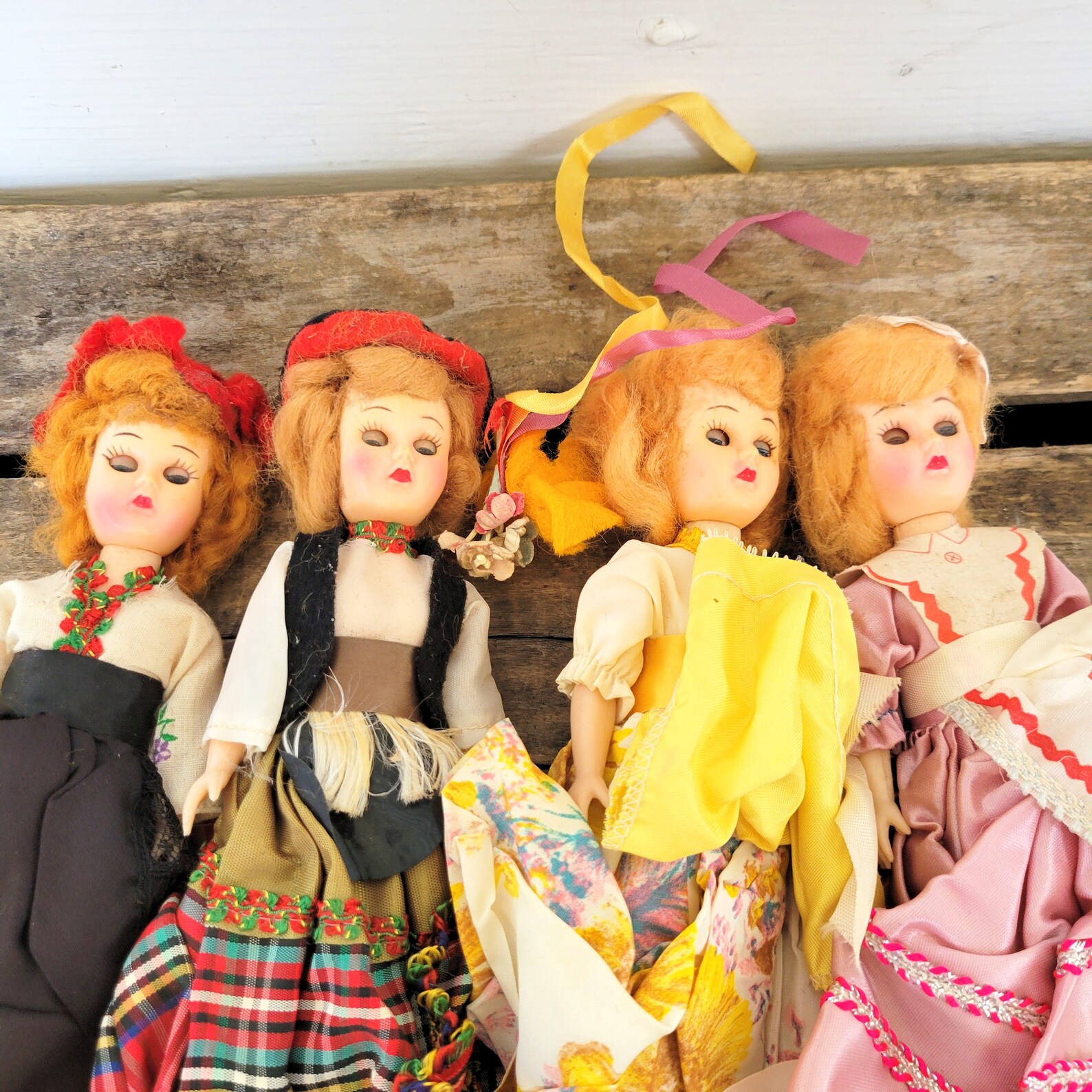 4 Vintage plastic dime store dolls vintage 8 inch doll lot Etsy