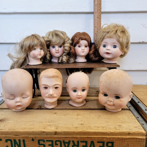 Vintage Doll Heads Etsy