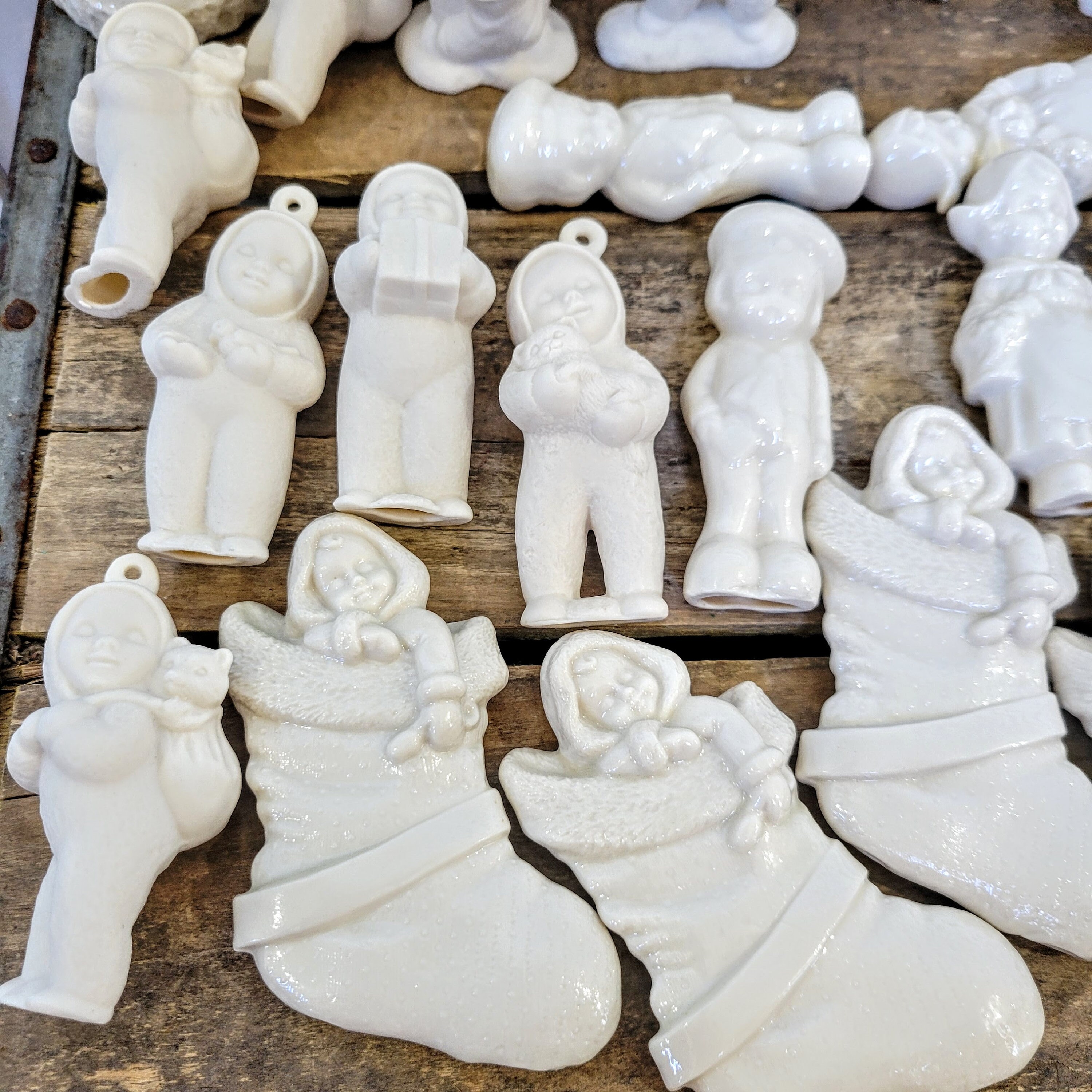 Ceramic Ready to Paint Figurines and Ornaments Vintage Etsy