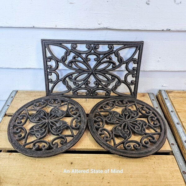 Cast Iron Trivet Etsy