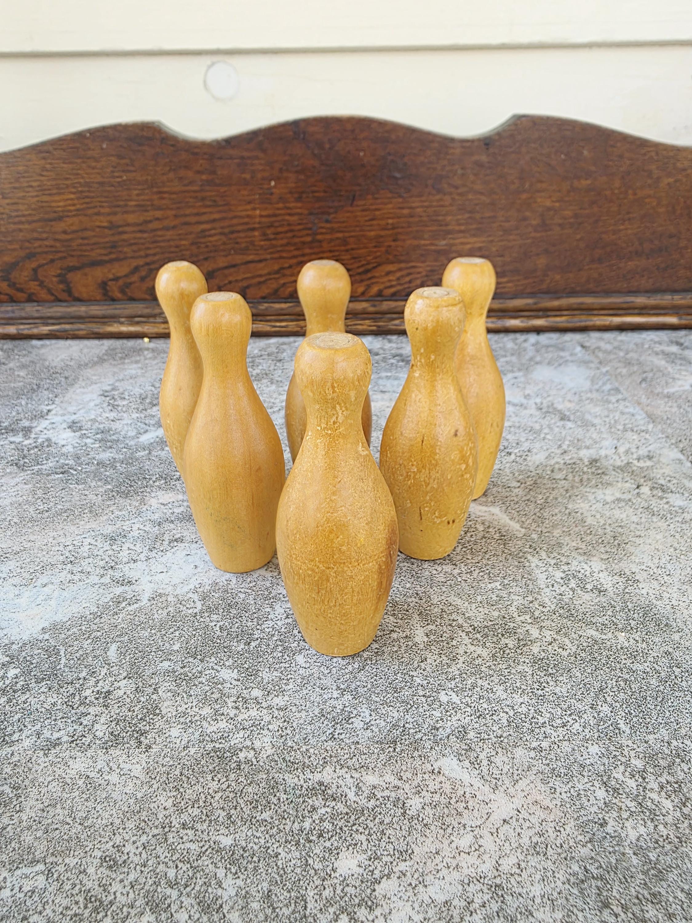Wooden bowling pins - Etsy 日本