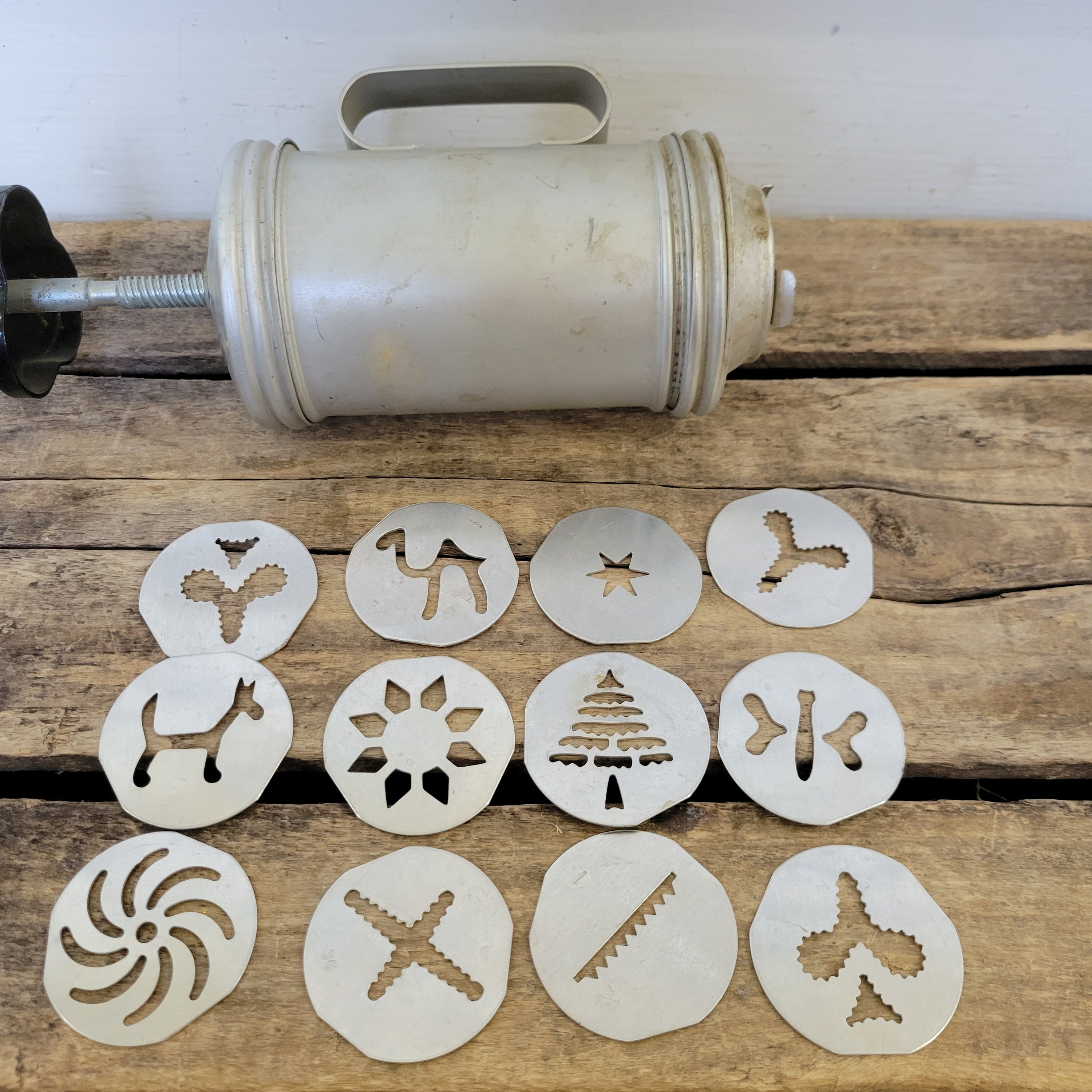 Vintage Metal Cookie Press Kit Cookie Cutters Icing Tips - Etsy Australia