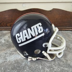 Vintage NY Giants Mini Helmet: Riddell Replica, 90s Logo