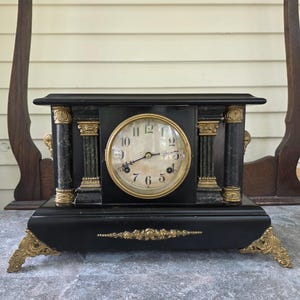 Antique Waterbury Clock - Etsy