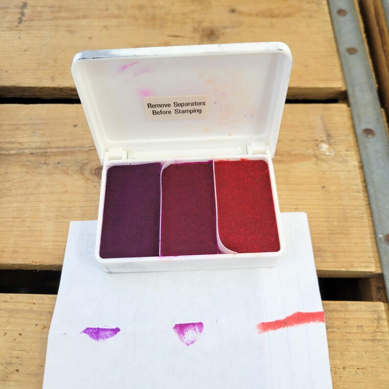 Vintage Trodat Typo Printy Stamp W/ink Pads Kit Self Inking Etsy