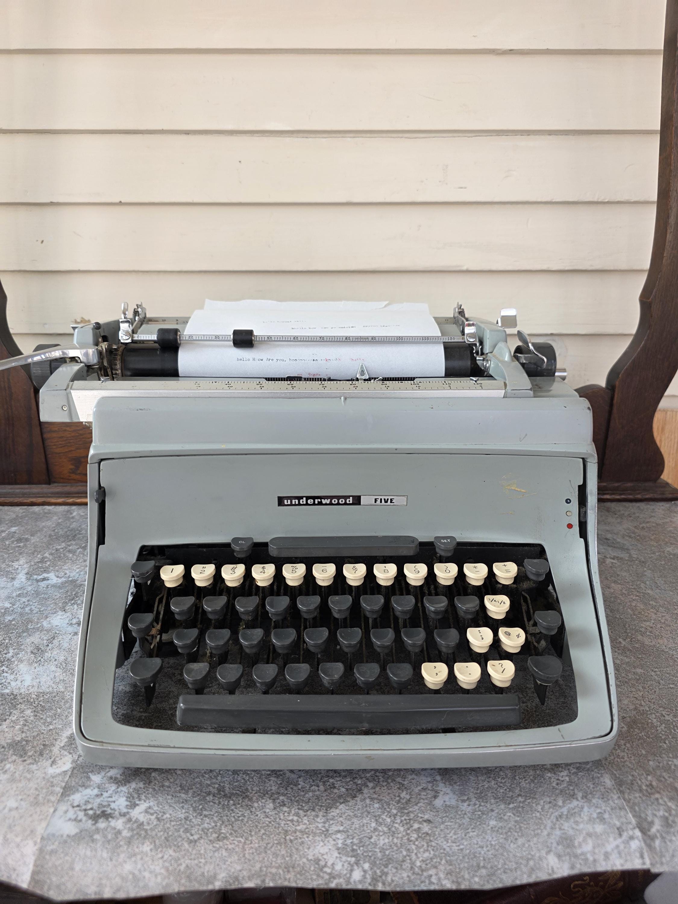 Vintage Underwood Typewriter: Touch Master 5, Works, Needs Some 