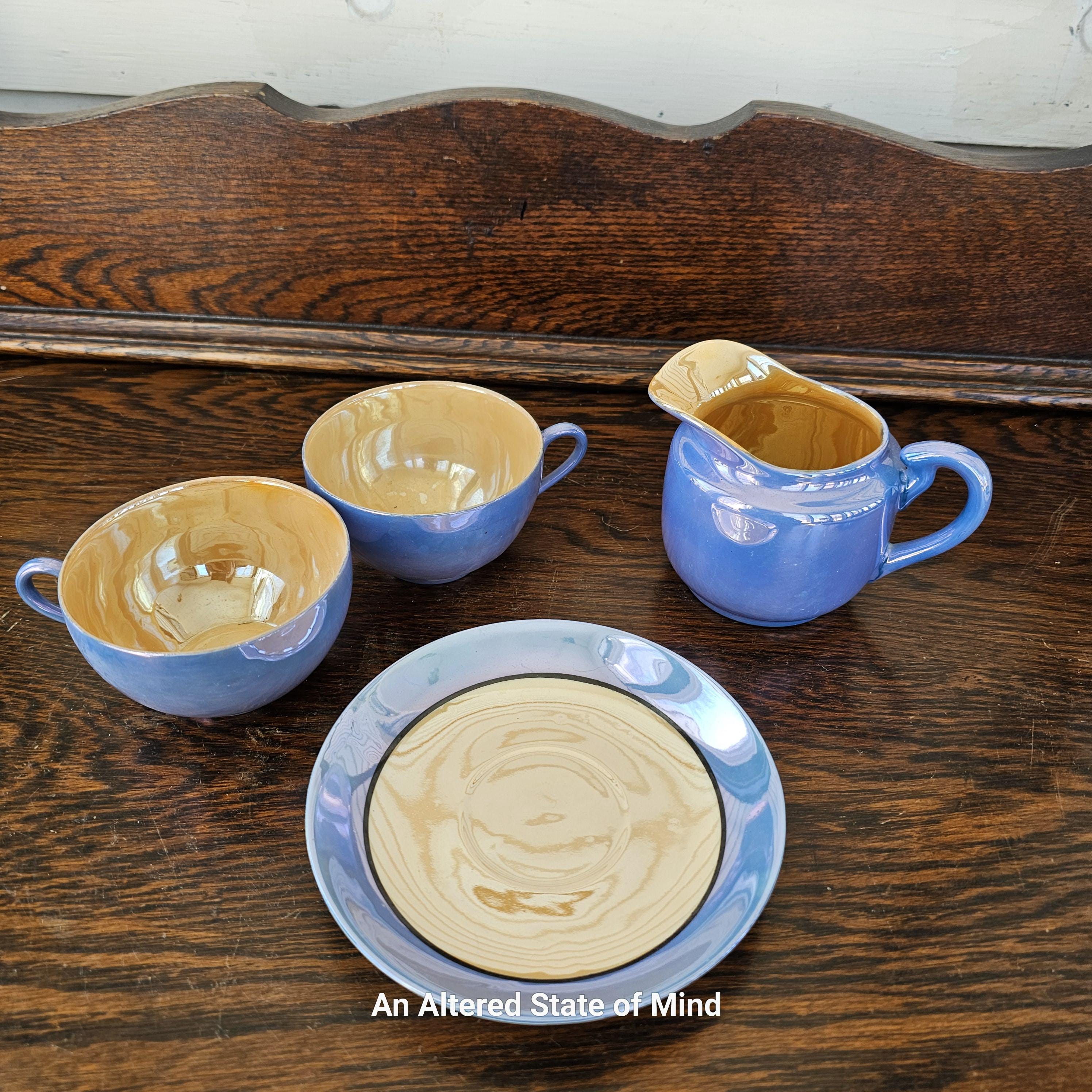 藍流し釉彩ミニティーセット Amazon.com: ZXXHNNAIH Tea Set Retro Creative Afternoon Tea