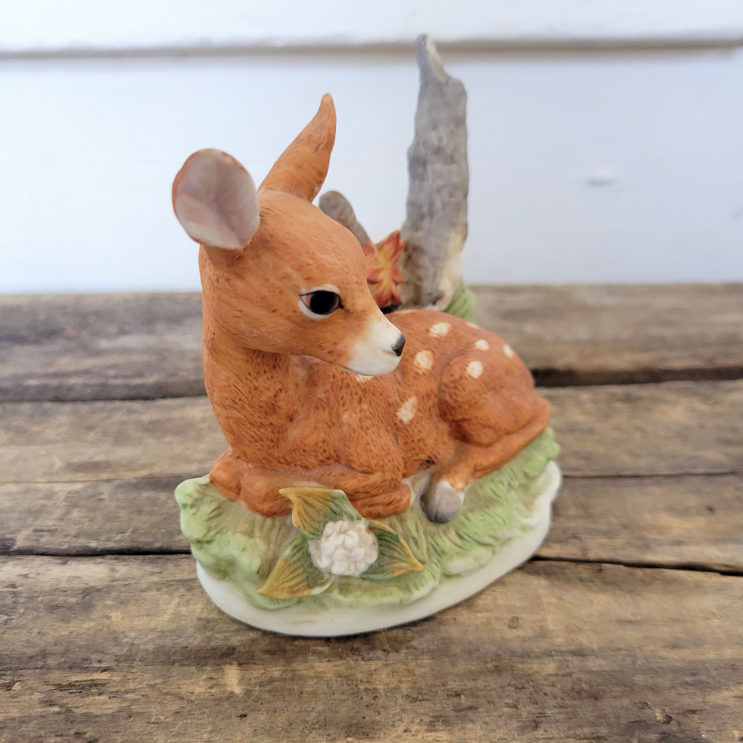 Vintage HOMCO porcelain deer figurine 8879 fawn baby deer Etsy