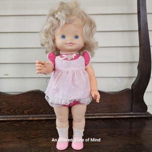 Vintage 1983 Mattel Chatty Patty Doll: Working Pull String Talking Toy