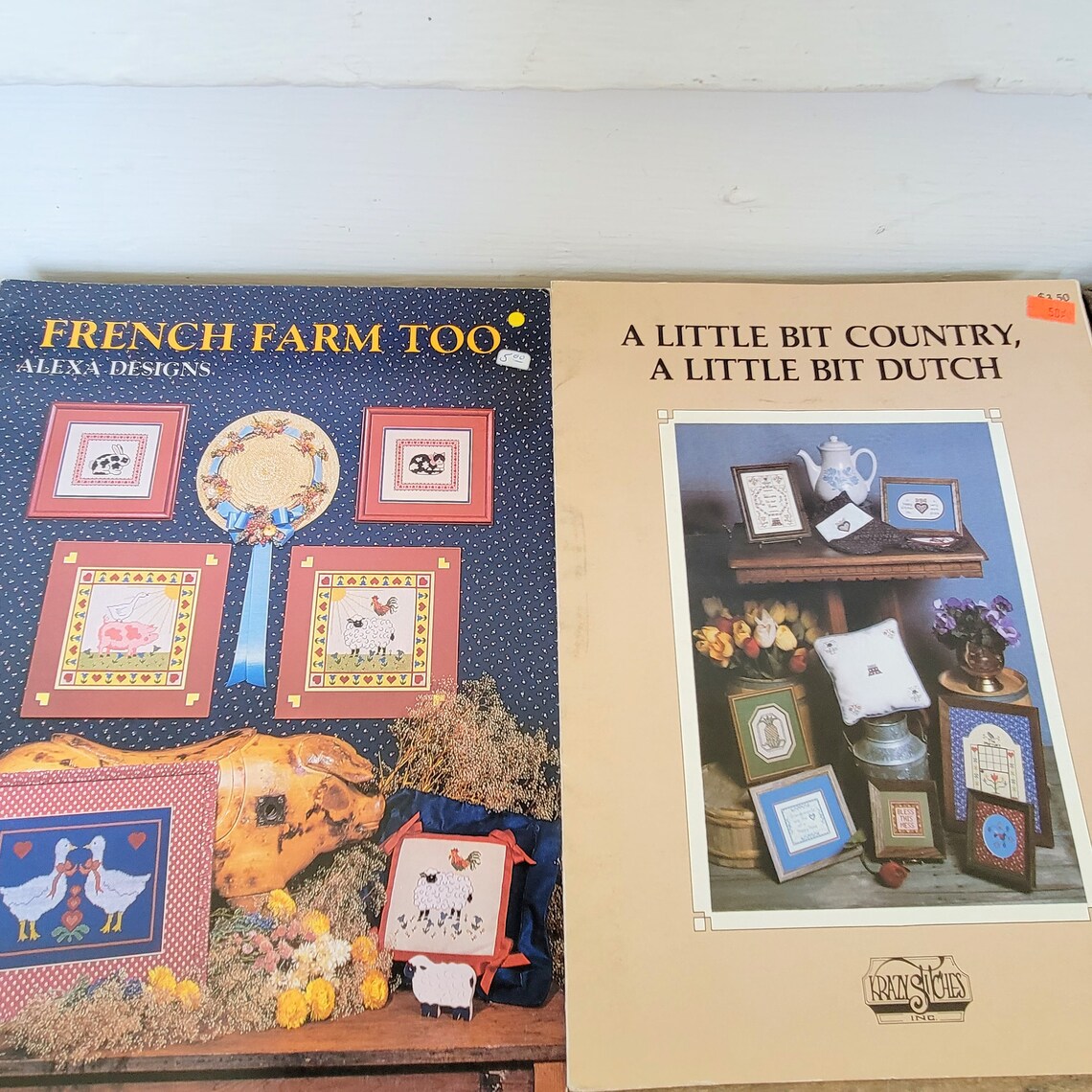 9 Vintage cross stitch pattern books diy craft supplies Etsy