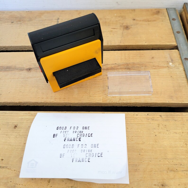 Vintage Trodat Typo Printy Stamp W/ink Pads Kit Self Inking Etsy