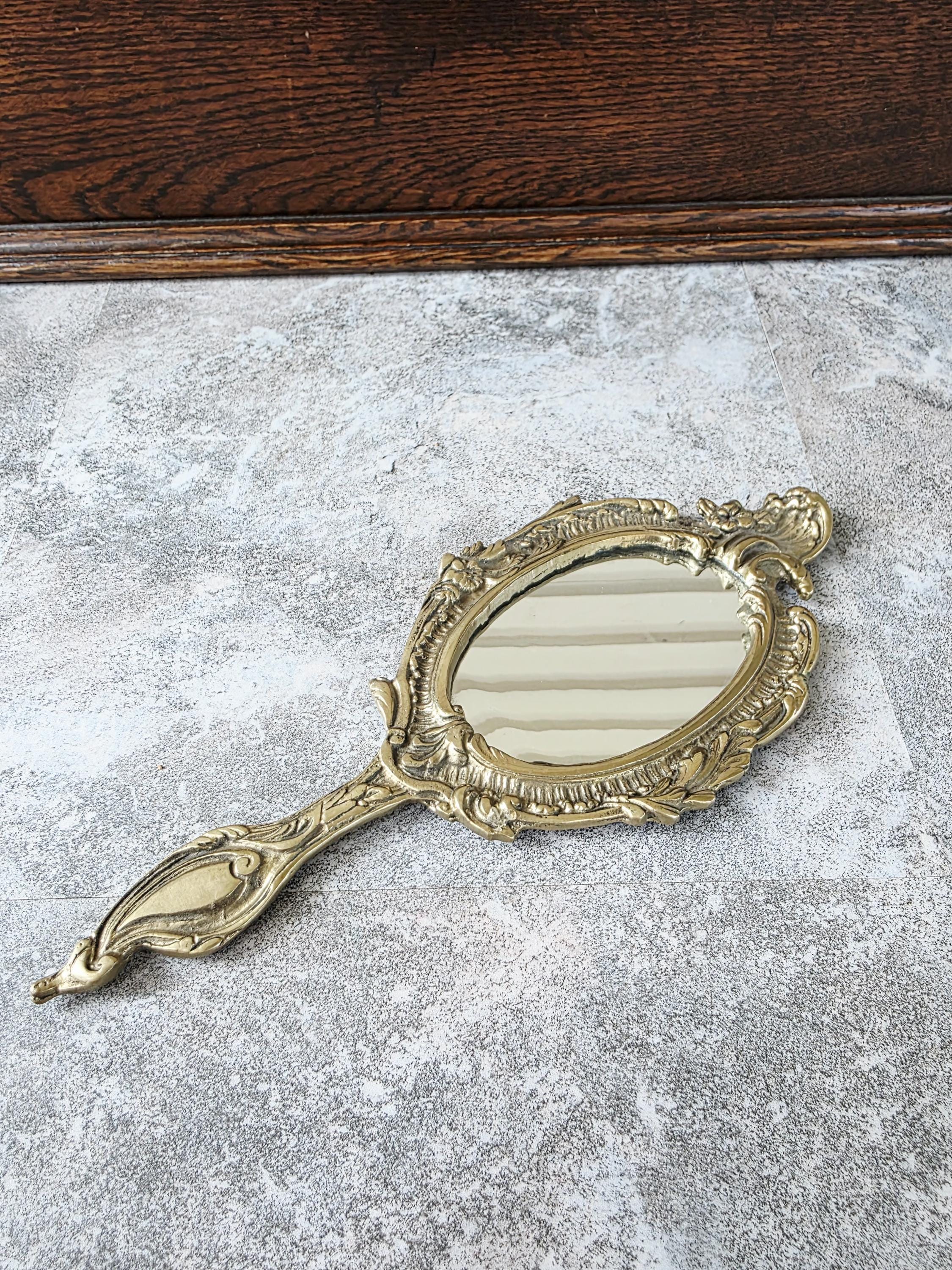 Brass Hand Mirror - Etsy