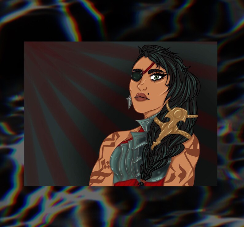 Samira Fan Art League of Legends Original Digital Art Print - Etsy