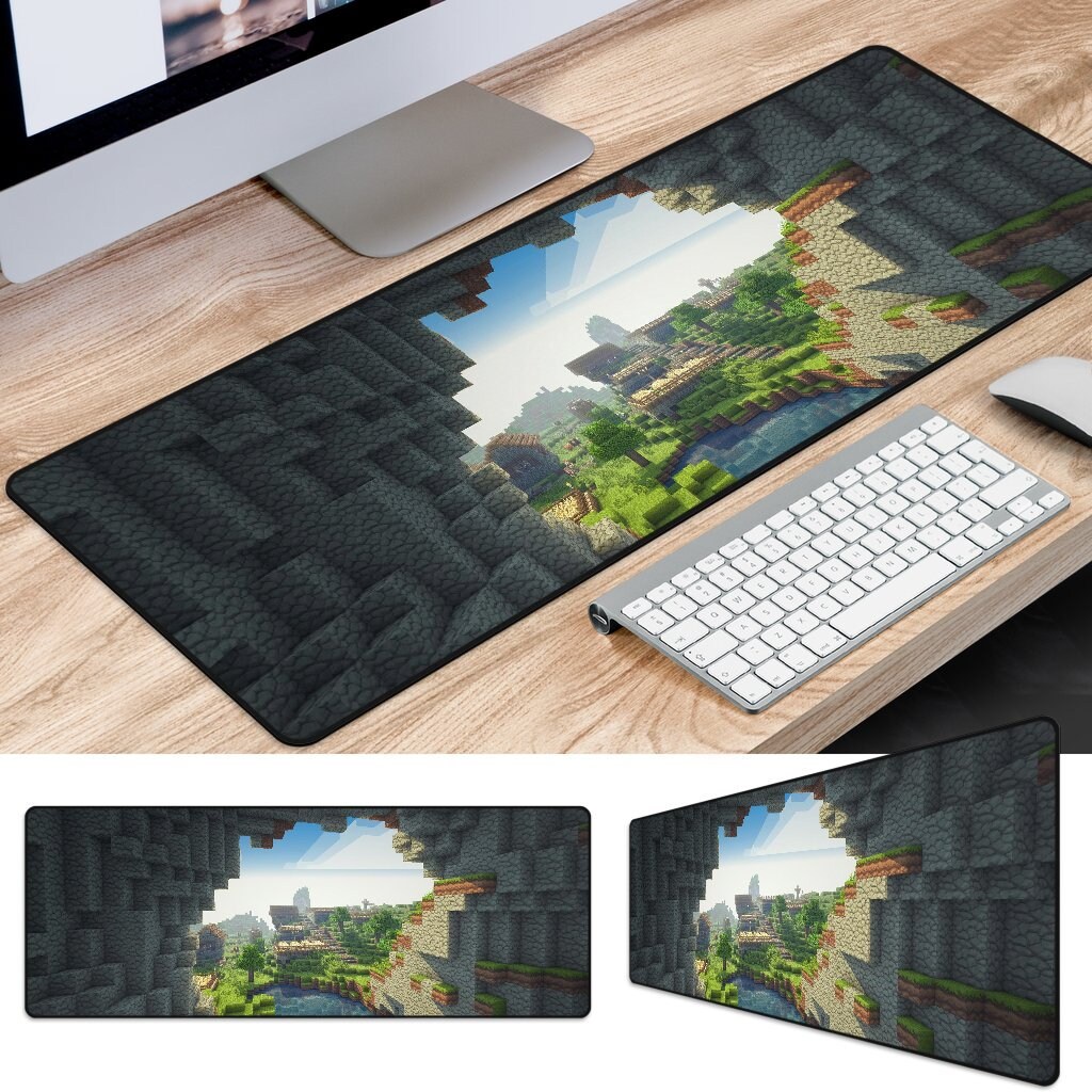 Discover Planet Minecraft Anti Slip Mouse Mat