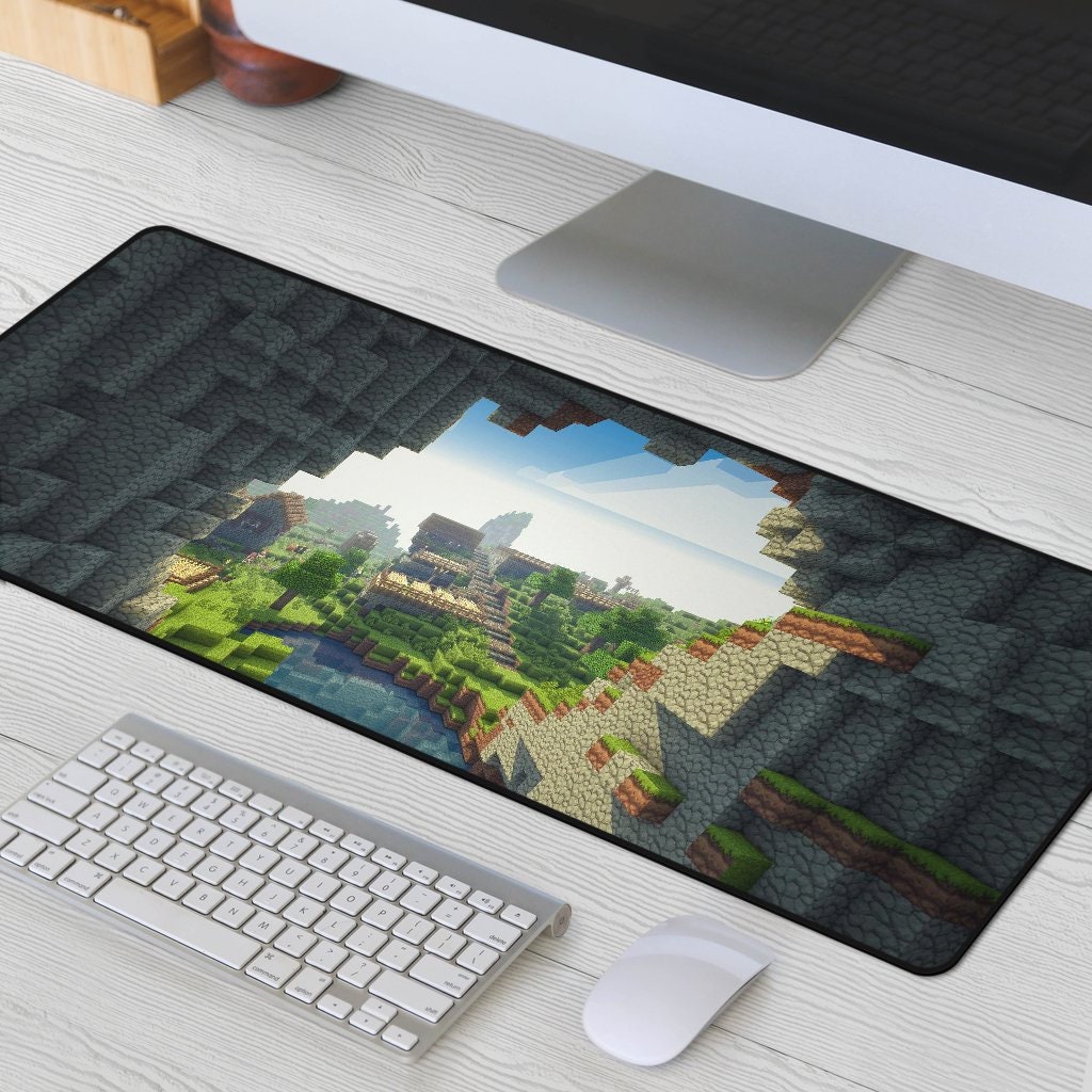 Discover Planet Minecraft Anti Slip Mouse Mat