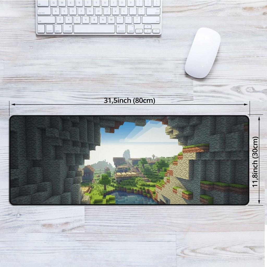 Discover Planet Minecraft Anti Slip Mouse Mat