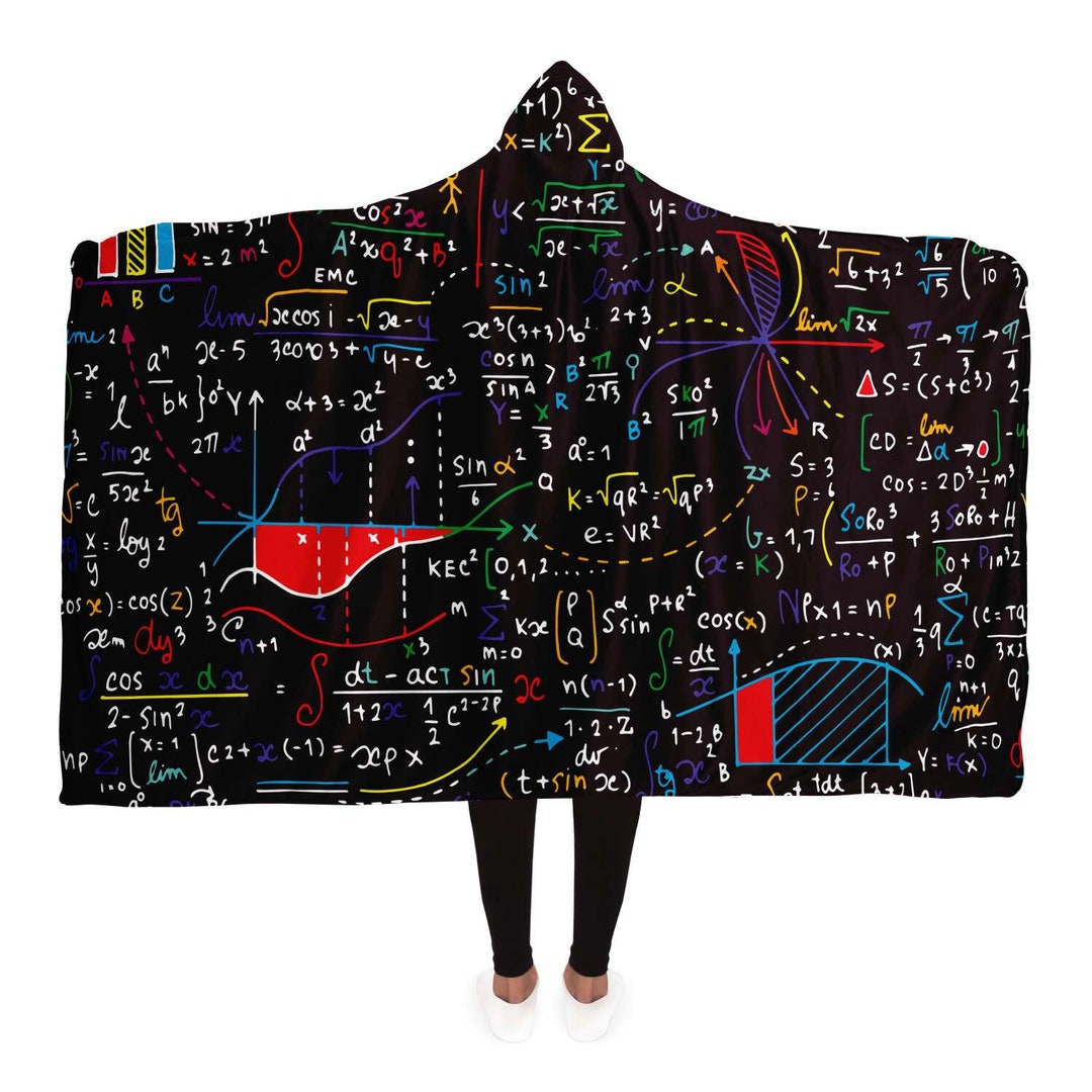 Math Formulas Hooded Blanket - Etsy
