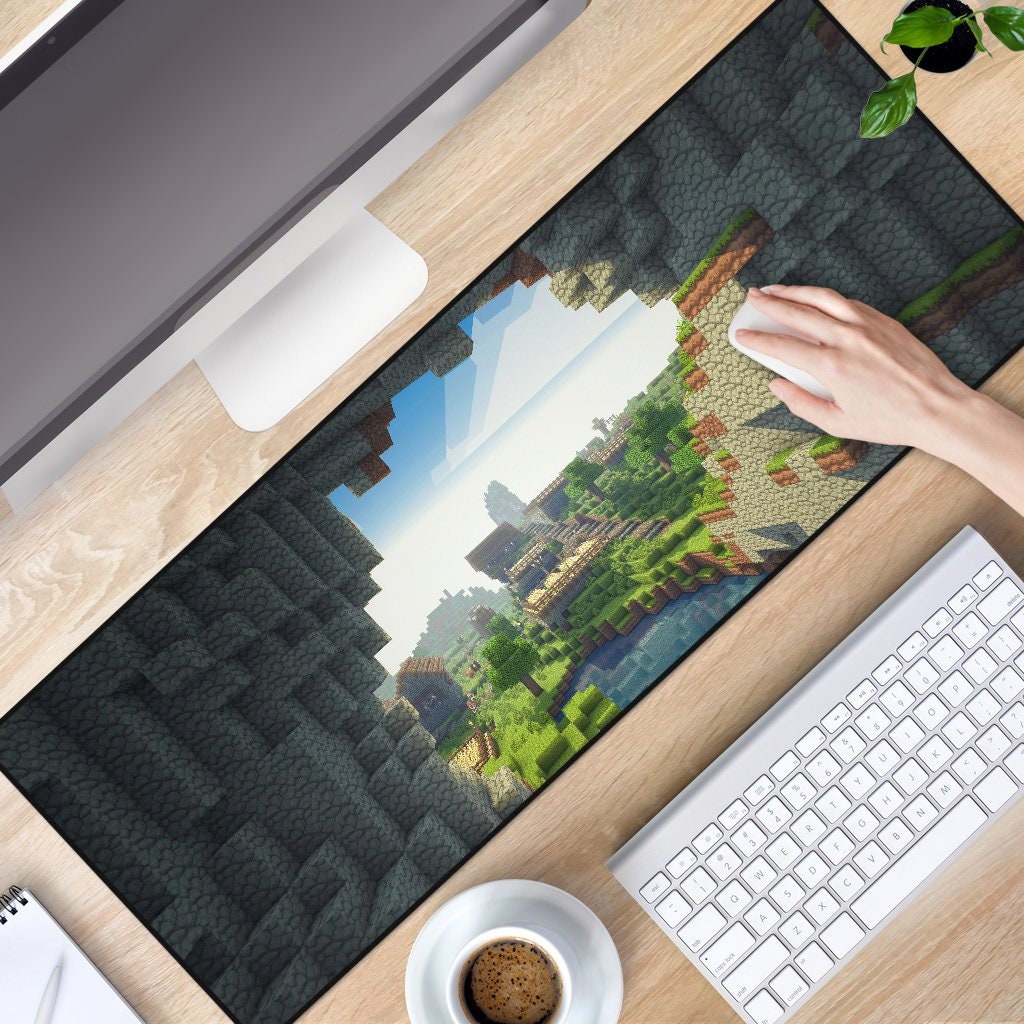 Discover Planet Minecraft Anti Slip Mouse Mat