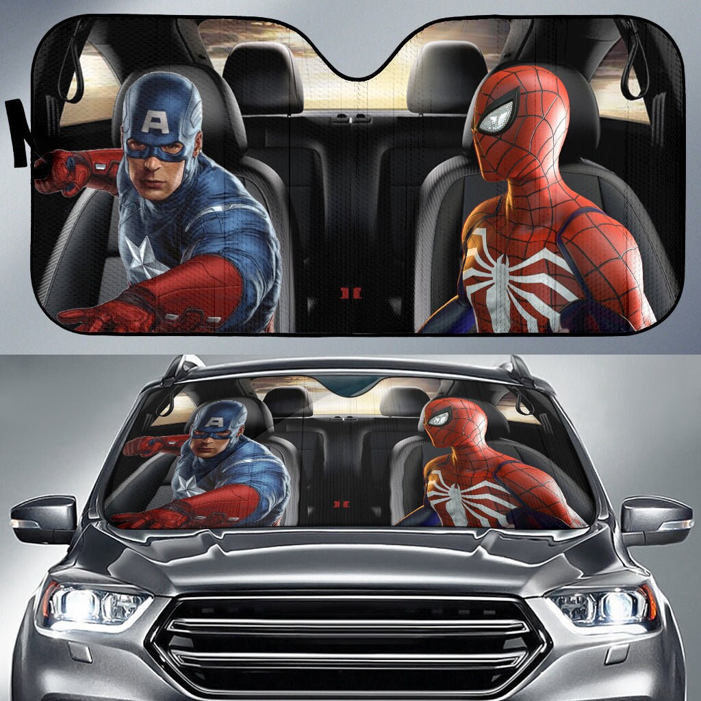 Spiderman sunshade sale