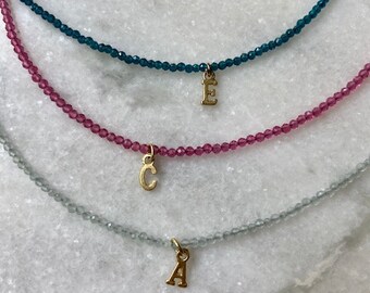 Beaded Initial Choker - Etsy