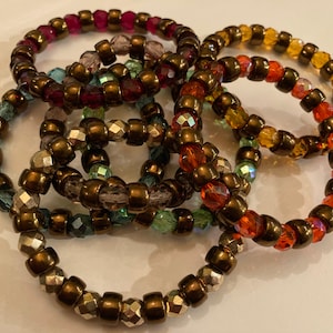 Czech Glass Beaded Bracelets