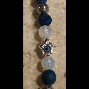 Evil Eye Protection Semi-Precious Stone Keychain