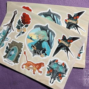 Witcher Ciri Cirilla VINYL STICKER Sheet viking slavs pagan folk journal journal ordinateur portable bouteille autocollants Geralt The Witcher