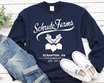 Schrute Farms Sweatshirt Schrute Farms Bed and Breakfast Sweatshirt. Schrute T-Shirt. The Office Shirt. The Office Merch.