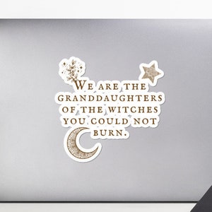 We Are the Granddaughters of the Witches You Could Not Burn Salem Sticker Wicca Not Every Wicca, Lives in Salem Mystical Tshirt Mystic