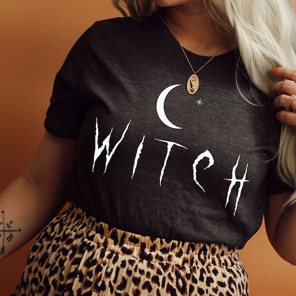 Witch Moon Shirt Star Shirt Moon Phase Witch Clothes Witchy Esthetische Salem Witch Shirt Niet elke heks woont in Salem Mystieke shirt Mystic