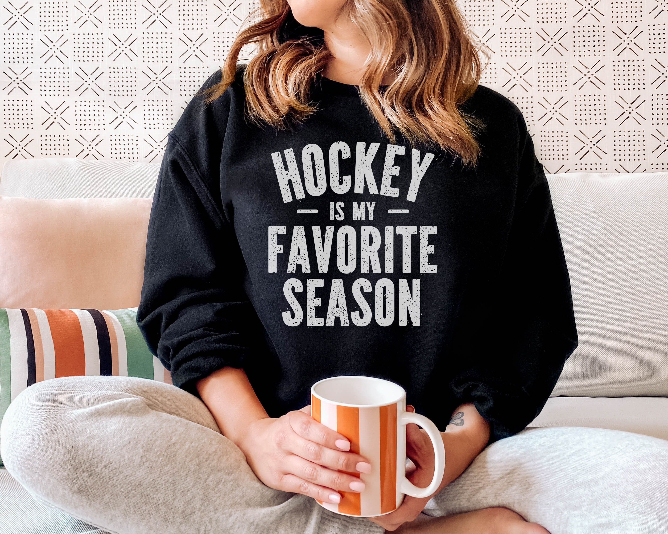 Hockey is My Favorite Season Sweatshirt Hockey Sweatshirt - Etsy