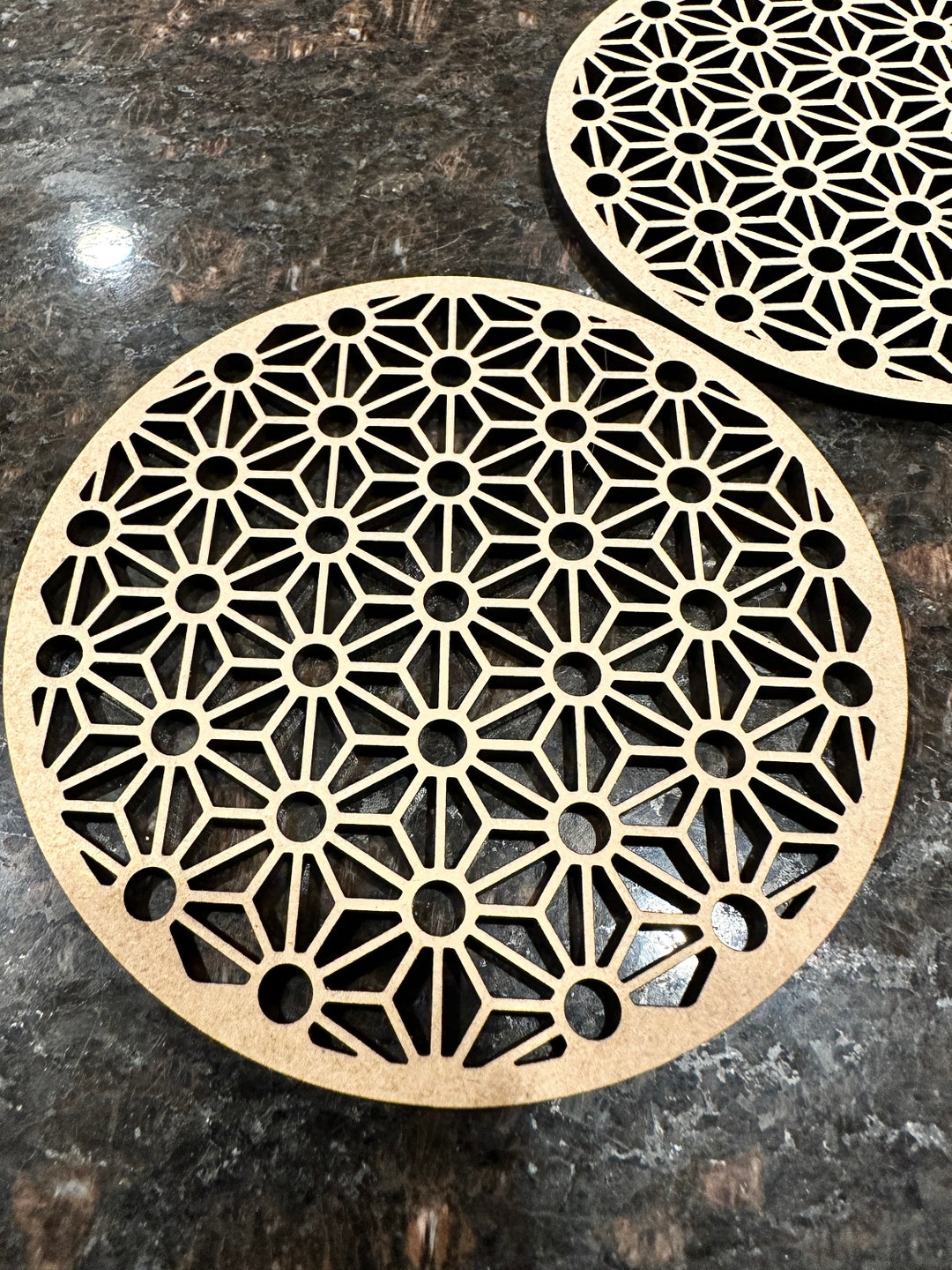 Drink Coasters Custom Design (set of 4) Professional Quality Laser Cut ...