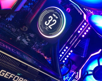 The Black Moon Gaming Computer - Black PC for Moon Watching