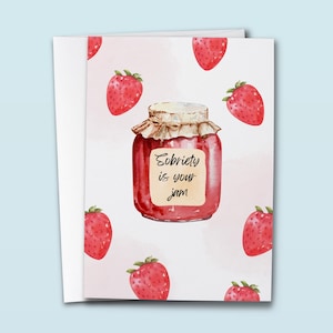 La sobriété est votre confiture | Cadeau de récupération | Anniversaire de la sobriété | Célébration d'un jalon | Support en 12 étapes | Cadeau de parrainage | Anniversaire sobre