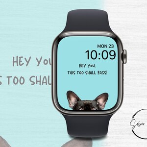 Promemoria di recupero Quadrante digitale Apple Watch, Supporto alla sobrietà in 12 passaggi, Anche questo passerà, Sfondo intelligente, Sfondo di affermazione quotidiana