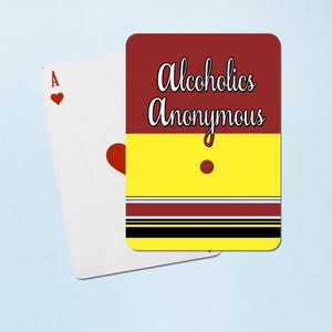 Big Book Poker Karten - Genesungsspielkarten - Nüchternheitsgeschenk - Nüchterne Spielenacht - 12-Schritt-Kartenspiel - Gemeinschaftsgeschenk - AA-inspiriert