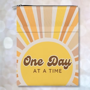 One Day at a Time Book Sleeve • Recovery Book Cover • ODAAT Book Protector • Big Book Sleeve for AA NA Al-Anon Gift