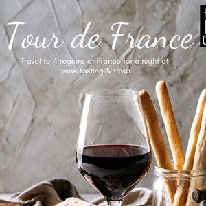 Tour de Francia - ¡Guía en PDF para organizar una cata de vinos franceses + trivia!