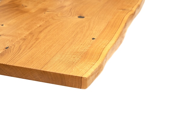 Plateau table bois massif Chêne sauvage huilé 2,8 x 80 x 180 cm